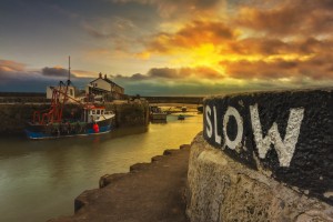 A speed warning seems to bring calm to the seas and skies